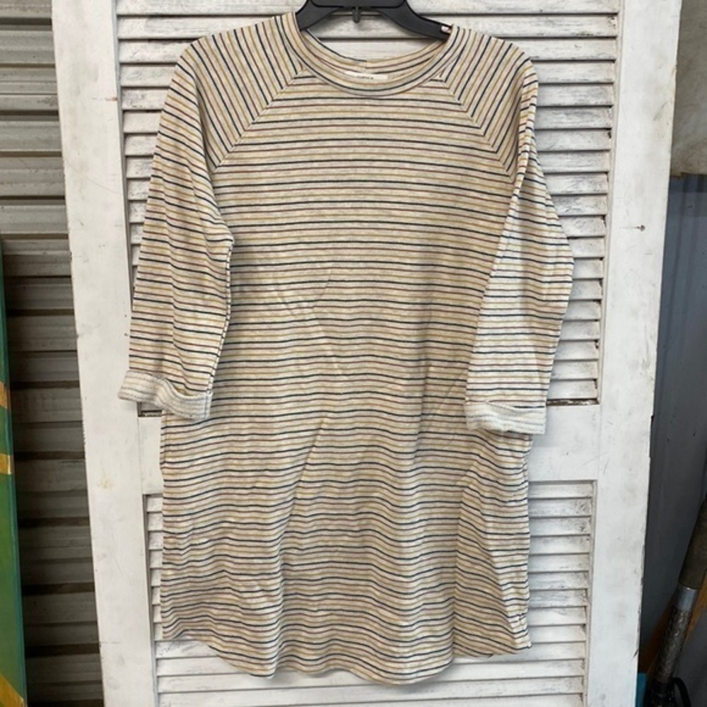 Cherish Striped Sweatshirt Dress with Pockets size Medium